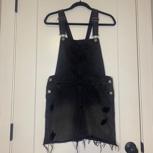 Hollister denim overall skirt